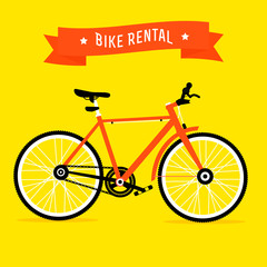 Bike rental service vector