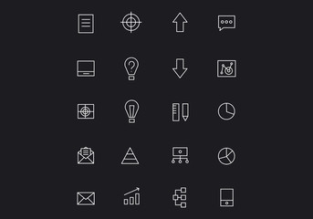 Icons design tample