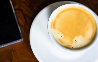 Cup of cappuccino