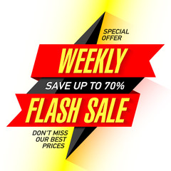 Weekly Flash Sale banner
