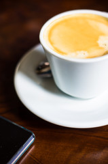 Cup of cappuccino