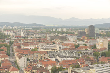 Fototapeta na wymiar Ljubljana cityscape