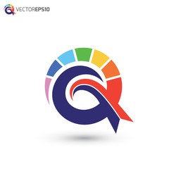 Colorful Letter Q Logo