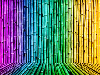 bamboo fence vintage gradient background wallpaper