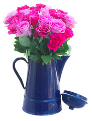 bouquet of fresh pink roses