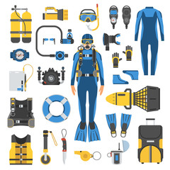 Scuba Diving and Snorkeling Gear Set
