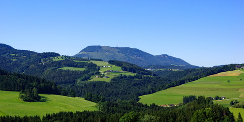 Blick von Passail zum SCKÖCKL (Grazer Hausberg )