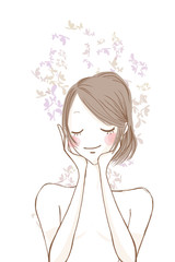 体と美容のイメージ / ポニーテールスタイル