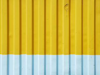 Obraz premium Abstract yellow and blue aluminium metal texture surface background