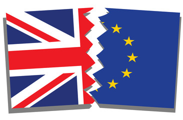 Fototapeta na wymiar BREXIT (United Kingdom Exit European Union) Illustration