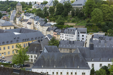 Obraz premium Sunny summer day in beautiful town Luxembourg