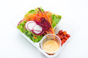 Fresh mixed vegetables salad