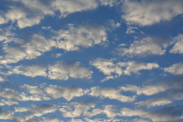 Himmel mit Schäfchenwolken