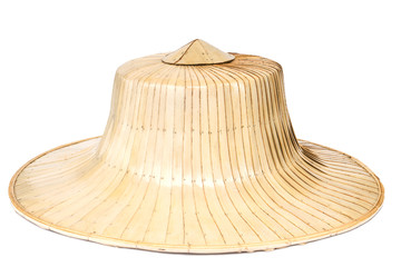 Thai Hat Made of Bamboo and Palm Leaves