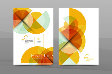 Design of annual report cover brochure