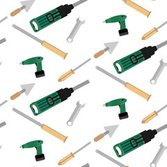 Pattern with tools for construction