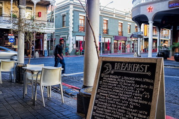 Fototapeta na wymiar Kapstadt, breakfast in der long street