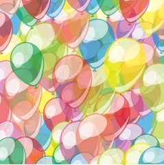 Background with balloons.