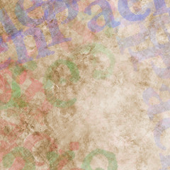 Abstract multicolored painted background with spots