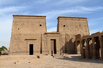 Der Isis Tempel von Philae in Ägypten 