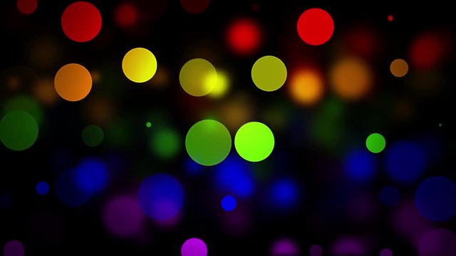 LGBT Flag with Blured Circles Effect