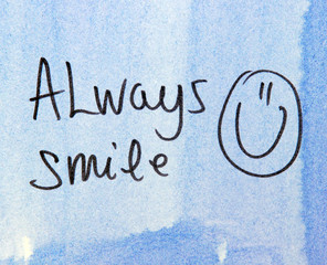 always smile text