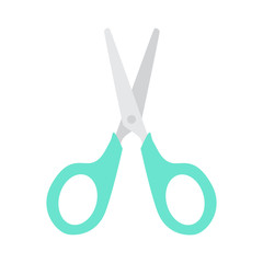 Scissor icon on white background
