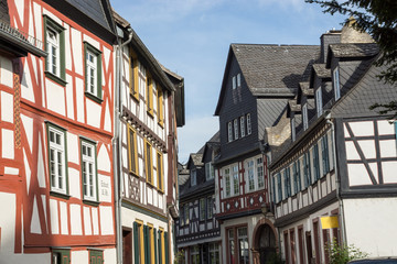 Fototapeta na wymiar In der historischen Altstadt von Eltville am Rhein, Rheingau, Hessen