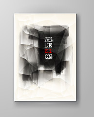 Abstract inkblot background.