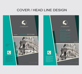 Cover design, Head Line Template