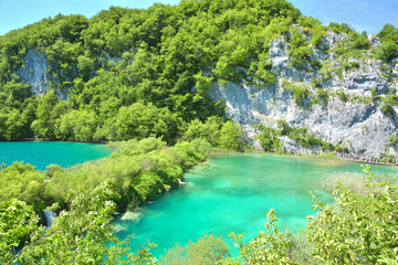 Fototapeta na wymiar One of the most beautiful places in the world Plitvice - Croatia