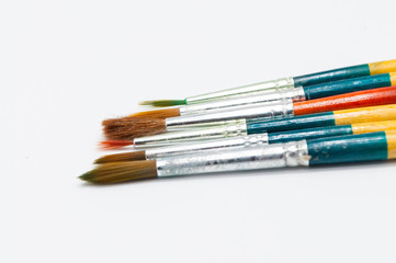 Fototapeta premium Paints and brushes