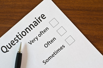 the filling in of paper documentation