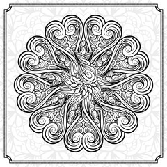 Abstract round design element