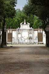 Teatro in Garden of Villa Borghese. Rome, Italy