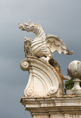 The winged dragon of Villa Borghese, Rome