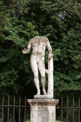  Marble statue in Villa Borghese, public park in Rome. Italy  Italy
