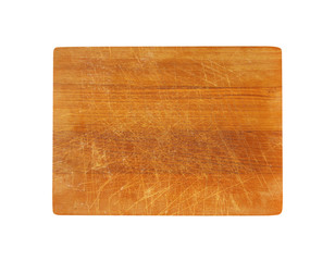 Scratched cutting board