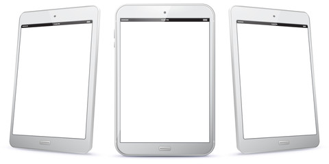 White Tablet Computer Vector Illustration.    © Can Yesil