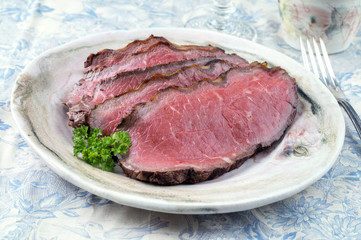 Roast Beef auf Teller