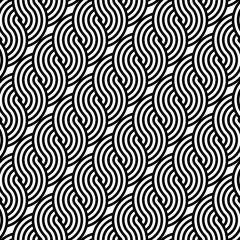 Design seamless monochrome waving pattern