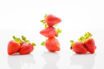 Closeup of fresh strawberries