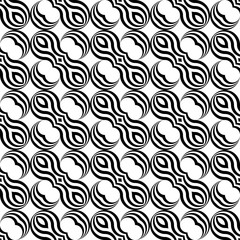 Design seamless monochrome pattern