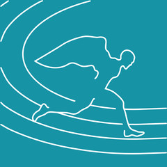 Obraz premium running Man