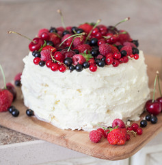 Beautiful Handmade Cherry fruit cake