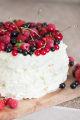 Beautiful Handmade Cherry fruit cake