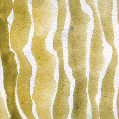 illustration depicting the striped golden and ocher background texture. watercolor, relief brush.