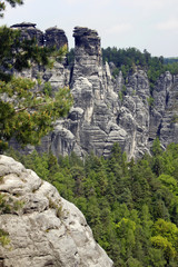 Fototapeta na wymiar Elbsandteingebirge Saechsische Schweiz sandstone Saxony