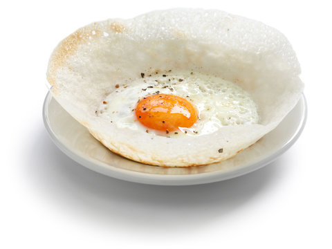 sri lankan egg hopper, bittara aappa