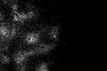 Vintage gravel texture, easily add grungy aged distress retro look to your work. White sparkles or glitter blow on black.